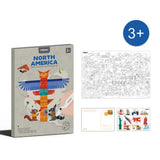 Mideer Traveller Coloring Poster - North America