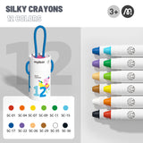 Mideer Rotary Washable Crayons - 12 Colors