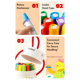 Mideer Rotary Washable Crayons - 12 Colors