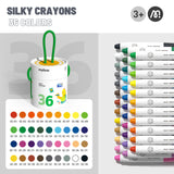 Mideer Rotary Washable Crayons - 36 Colors