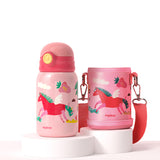 Mideer Vacuum Insulated Bottle 450ml with Bottle Holder - Unicorn