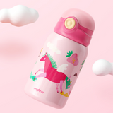 Mideer Vacuum Insulated Bottle 450ml with Bottle Holder - Unicorn