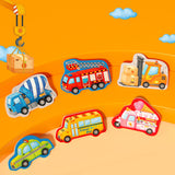 Mideer 4-in-1 Wooden Puzzle Set - Busy Traffic
