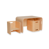 Miamamma Arabia Nordic Style Montessori Children's Table Set With 2 Chairs