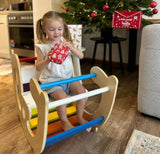 Miamamma Arabia 2-in-1 Rainbow Climber and Rocking Horse