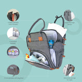 Moon Karyme Diaper Backpack With Pacifier Case - Dark Grey