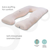 Moon Full Body Pregnancy Pillow U-Shaped - Pink
