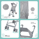 Moon Jet Ultra Light Buggy Stroller - Light Grey
