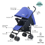 Moon Neo Plus Light Weight Travel Stroller - Royal blue