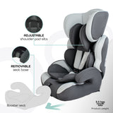 Moon Tolo Babykids Car Seat - Charcoal Grey
