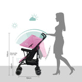 Moon Neo Plus Light Weight Travel Stroller - Pink