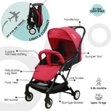 Moon Travel-Lite Cabin Stroller - Fire Red