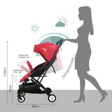 Moon Travel-Lite Cabin Stroller - Fire Red