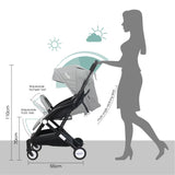 Moon Travel-Lite Cabin Stroller - Light Grey