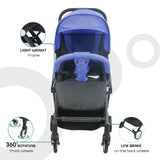 Moon Travel-Lite Cabin Stroller - Cyan Blue
