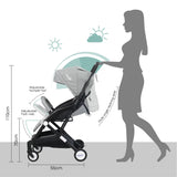 Moon Travel-Lite Cabin Stroller - Cool Grey