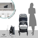 Moon Travel-Lite Cabin Stroller - Mid Grey
