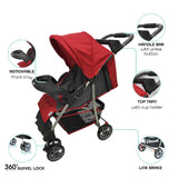 Moon Bezik One Fold Stroller - Fire Red