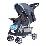 Moon Trek One Fold Stroller - Blue Stripes