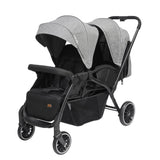 Moon Dois Twin Stroller Twin Baby Stroller Pram - Grey