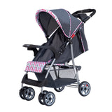 Moon Trek One Fold Stroller - Pink Stripes