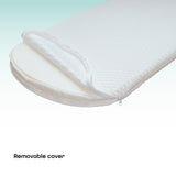 Moon Toddler Crib & Bassinet Mattress - White