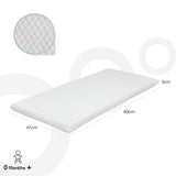 Moon Baby Quilted Crib Mattress - White