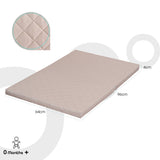 Moon Two Fold Travel Cot Mattress - Beige