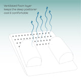 Moon Organic Easy And Breathable Sleep Positioner - White