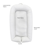 Moon Organic Baby Nest Fabric - White