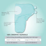 Moon Organic Swaddler - Blue