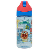 Marcus & Marcus - Germ Repel Tritan Straw Water Bottle - Adventure, 400ml - Blue - Laadlee