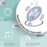 Moon Musical Baby Electric Swing - Blue