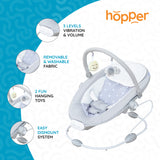 Moon Hopper Baby Bouncer - Grey Star