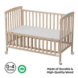 Moon Wooden Portable Crib- Natural wood
