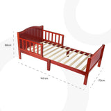 Moon Wooden Toddler Bed - Brown