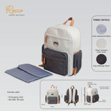 Moon Rocco Diaper Backpack - Grey