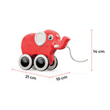Moon Animal Pull Along Toy - Elephant
