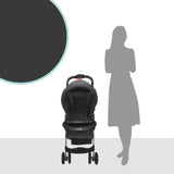 Moon Bezik One Fold Stroller - Black