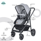 Moon Tres 3 in 1 Travel System - Light Grey