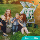 Moon Jet Plus Twin Buggy Travel Stroller - Green