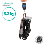 Moon Ritzi-Lite Baby Cabin Stroller - Grey