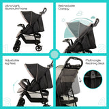 Moon Metro Urban Baby Stroller - Black