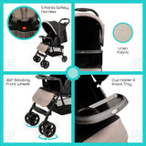 Moon Metro Urban Baby Stroller - Black
