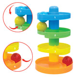 Moon Spiral Ball Ramp Tower - Ball Drop and Roll Activity Playsets