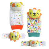Moon Foot and Wrist Rattle ’??? Set of 4 - Lion
