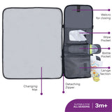 Moon Portable Diaper Changing Station - Light Grey