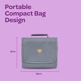 Moon Portable Diaper Changing Station - Light Grey