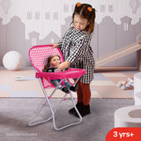 Moon Toy Doll Highchair-Pretend To Play - Pink
