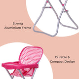 Moon Toy Doll Highchair-Pretend To Play - Pink